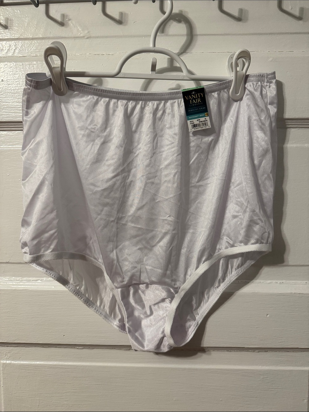 Vanity Fair White Full Coverage High-Waist Briefs